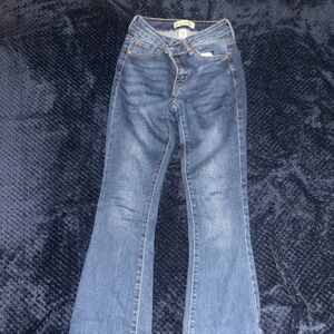 Dark blue jeans